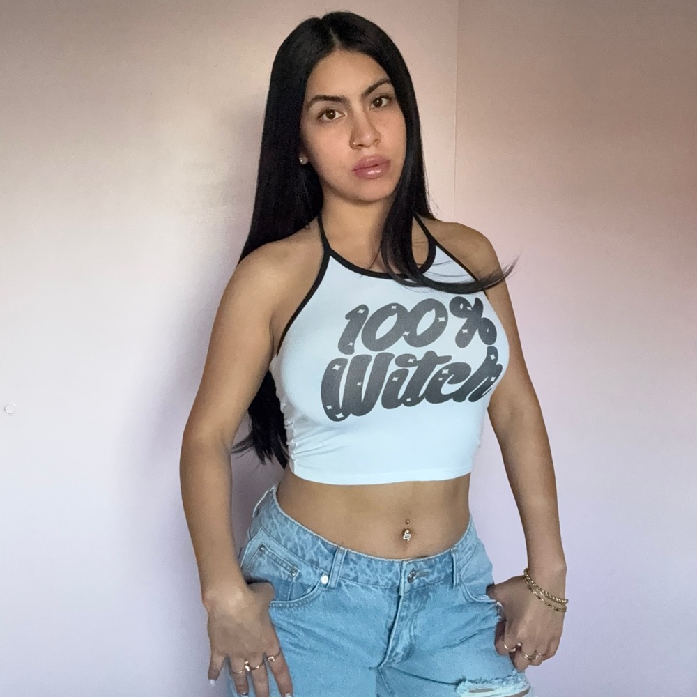 O-Mighty Graphic Halter Top